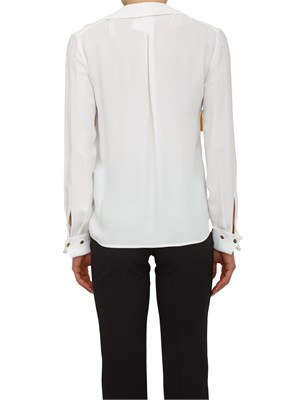 Camicia in georgette avorio Elisabetta Franchi in DONNA