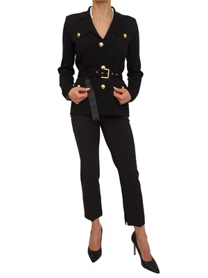 Giacca maglia Elisabetta Franchi in punto stoffa nero in DONNA