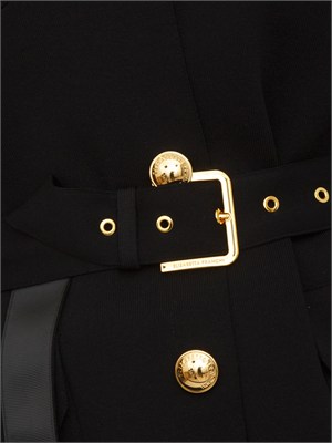 Giacca maglia Elisabetta Franchi in punto stoffa nero in DONNA