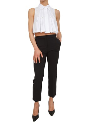 Camicia Elisabetta Franchi in popeline di cotone bianco in DONNA