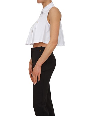 Camicia Elisabetta Franchi in popeline di cotone bianco in DONNA