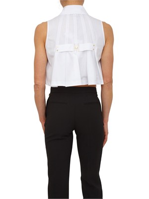 Camicia Elisabetta Franchi in popeline di cotone bianco in DONNA