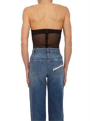 Body in tulle nero Elisabetta Franchi in DONNA