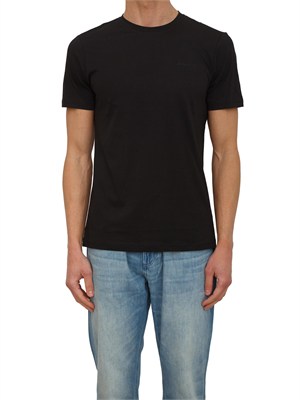 T-shirt Antony Morato in misto cotone e viscosa nera in UOMO