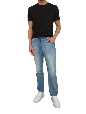 T-shirt Antony Morato in misto cotone e viscosa nera in UOMO