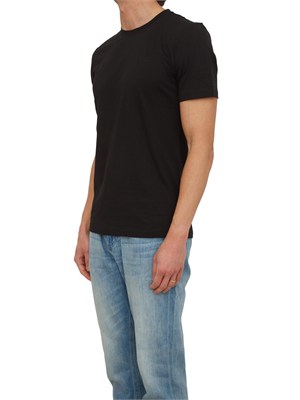 T-shirt Antony Morato in misto cotone e viscosa nera in UOMO