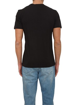 T-shirt Antony Morato in misto cotone e viscosa nera in UOMO