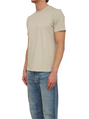 T-shirt Antony Morato in misto cotone e viscosa beige tortora in UOMO