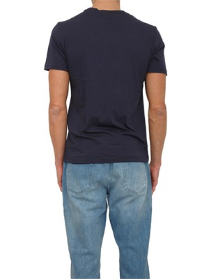 T-shirt Antony Morato in misto cotone e viscosa blu in UOMO