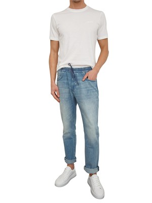 T-shirt Antony Morato in misto cotone e viscosa bianco in UOMO