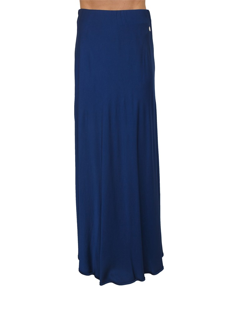 Gonna lunga Fracomina in viscosa blu