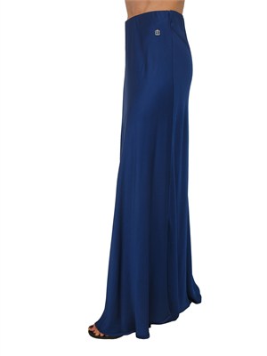 Gonna lunga Fracomina in viscosa blu in DONNA