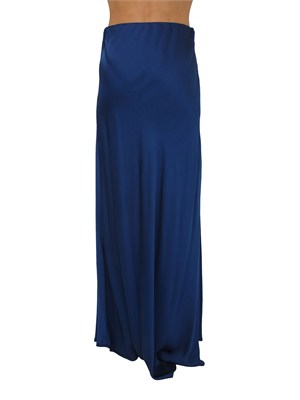 Gonna lunga Fracomina in viscosa blu in DONNA