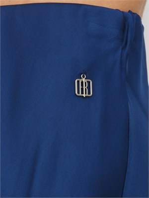 Gonna lunga Fracomina in viscosa blu in DONNA