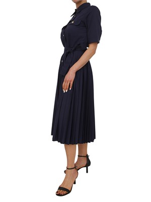 Abito midi Fracomina in misto cotone blu in DONNA