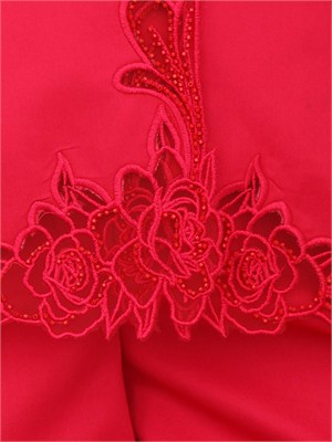 Giacca monopetto Fracomina in cotone fuxia ricamo fiori in DONNA