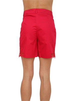 Bermuda Fracomina in cotone fuxia con ricami in DONNA