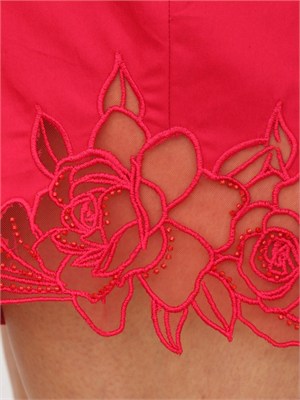 Bermuda Fracomina in cotone fuxia con ricami in DONNA