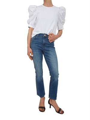 Jeans Fracomina in denim di cotone blu medio in DONNA