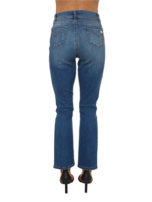 Jeans Fracomina in denim di cotone blu medio in DONNA