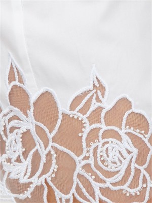 Bermuda Fracomina in cotone bianco con ricami in DONNA