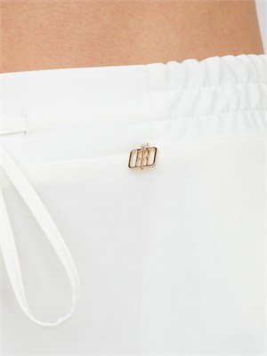 Pantaloni Fracomina in tessuto elasticizzato bianchi in DONNA