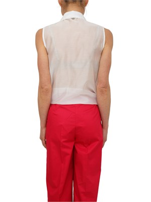 Camicia Fracomina in tencel bianco con gala in DONNA