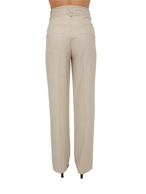 Pantaloni Fracomina in tessuto beige in DONNA