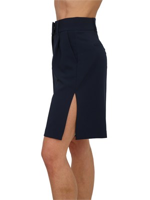 Bermuda Fracomina in tessuto elastico blu in DONNA