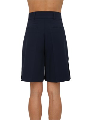 Bermuda Fracomina in tessuto elastico blu in DONNA