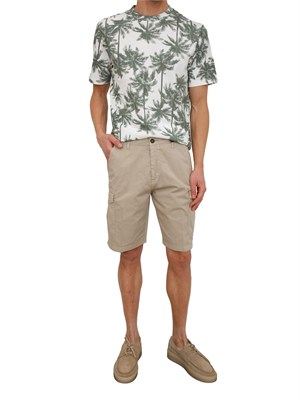 T-shirt Antony Morato in cotone bianca con stampa verde in UOMO