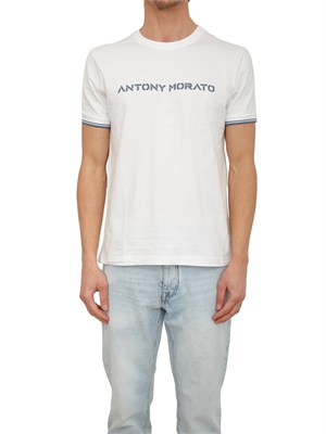 T-shirt Antony Morato in cotone bianco stampa logo in UOMO