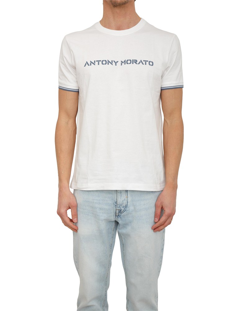 T-shirt Antony Morato in cotone bianco stampa logo