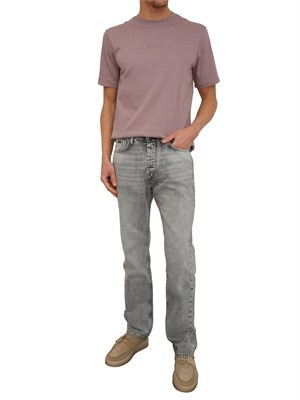 T-shirt Antony Morato in cotone rosa logo ton sur ton in UOMO