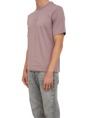 T-shirt Antony Morato in cotone rosa logo ton sur ton in UOMO