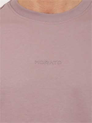 T-shirt Antony Morato in cotone rosa logo ton sur ton in UOMO
