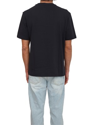 T-shirt Antony Morato in cotone blu logo ton sur ton in UOMO