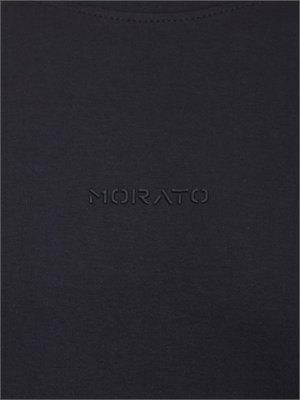 T-shirt Antony Morato in cotone blu logo ton sur ton in UOMO