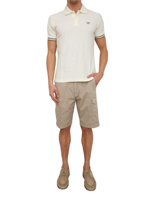 Polo Antony Morato in piquet di cotone avorio in UOMO