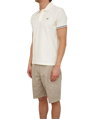 Polo Antony Morato in piquet di cotone avorio in UOMO