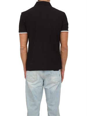 Polo Antony Morato in piquet di cotone nera in UOMO