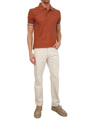 Polo Antony Morato in piquet di cotone ruggine in UOMO