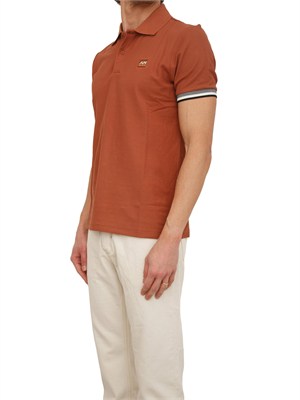 Polo Antony Morato in piquet di cotone ruggine in UOMO