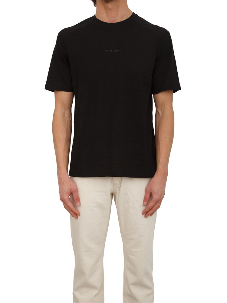 T-shirt Antony Morato in cotone slub nera