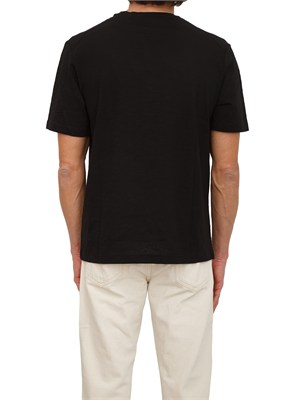 T-shirt Antony Morato in cotone slub nera in UOMO