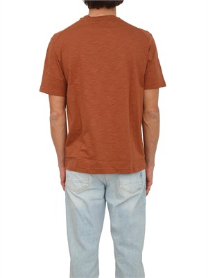 T-shirt Antony Morato in cotone slub ruggine in UOMO