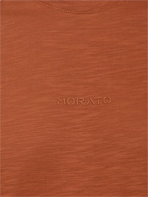 T-shirt Antony Morato in cotone slub ruggine in UOMO