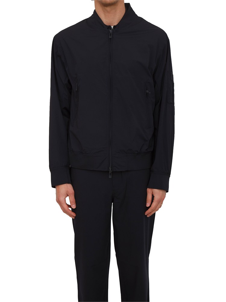 Giubbino Armani Exchange uomo in tessuto blu