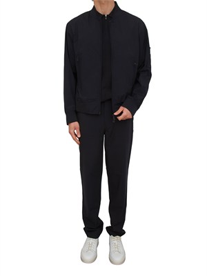 Giubbino Armani Exchange uomo in tessuto blu in UOMO