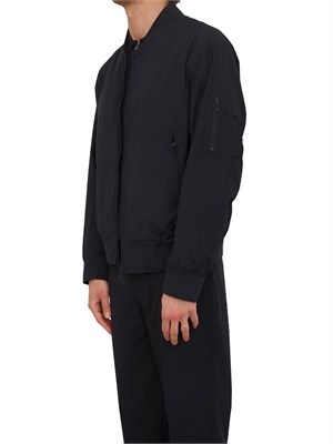 Giubbino Armani Exchange uomo in tessuto blu in UOMO